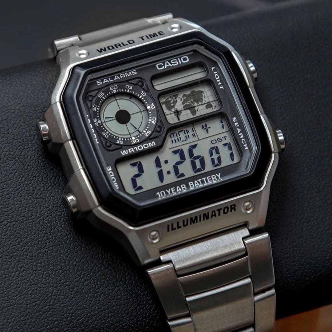 Relógio Casio Masculino Esportivo AE-1200WHD-1AV  - Estilo Militar - 1 ano de Garantia
