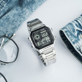 Relógio Casio Masculino Esportivo AE-1200WHD-1AV  - Estilo Militar - 1 ano de Garantia