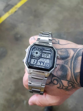 Relógio Casio Masculino Esportivo AE-1200WHD-1AV  - Estilo Militar - 1 ano de Garantia